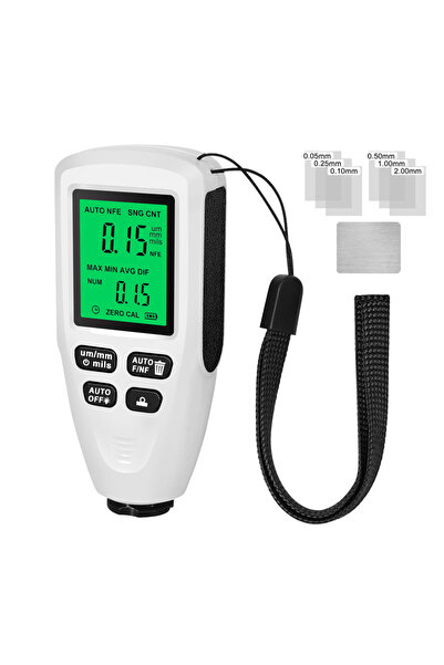 Choice جهاز اختبار سمك طلاء السيارات عالي الدقة HW-300MINI أبيض اللون، يقيس س...