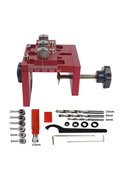 Choice6 Type-A Removable 3 in 1 Doweling Jig Kit Drilling Guide Lator Hole Pu...