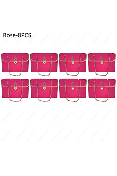 Choice9 15×10×10.5 سم - 8 قطع من علب تغليف الزهور الورقية المحمولة الإبداعية ...