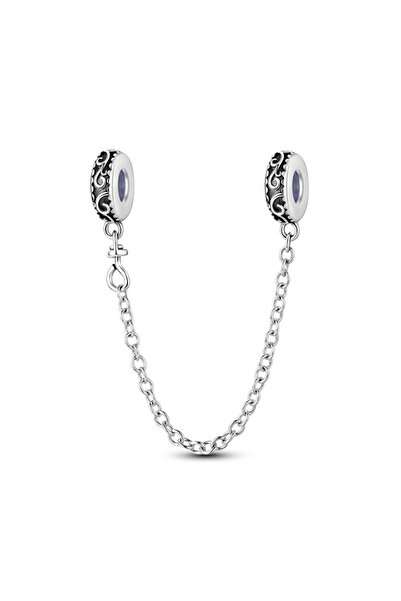 Choice32 KTC643 Original 925 Sterling Silver Safety Chain Star Moon Sun Heart...