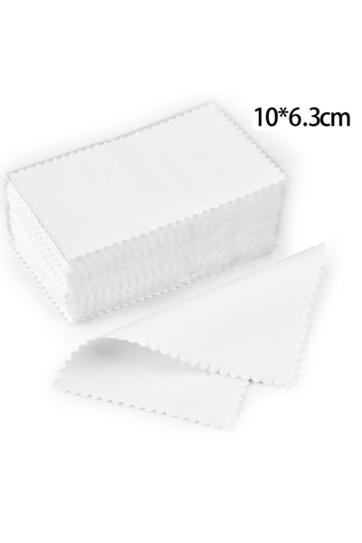 Choice20 B08(50pcs 10X6.3cm) 50pcs 10x6.3cm/8x6cm Silver Polish Cleaner Wipe ...