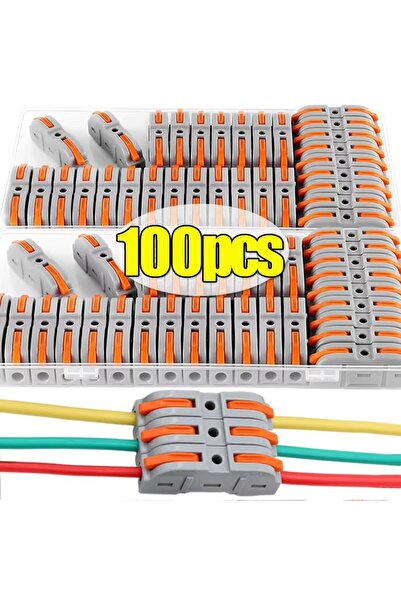 Choice 100 قطعة من موصلات الكابلات العالمية ذات النوع الرافعي، 20/30/50/100 ق...