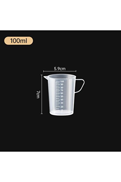 Choice3 100ml 1PC Clear Graduated Measuring Cup Scale Plastic Transparent Mix...