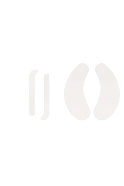 Choice8 زوجان من وسادات العين السيليكونية البيضاء لرفع الرموش، قابلة لإعادة ا...