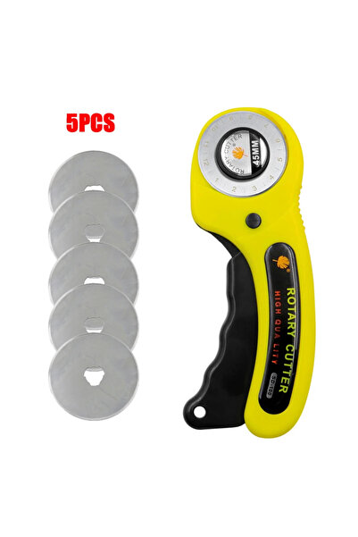 Choice4 Cutter with 5 blades Rotary Cutter 45mm Card Paper Sewing Quilting Ro...