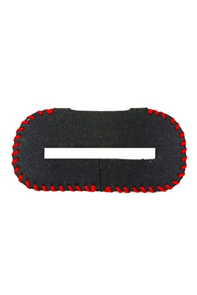 Choice3 غطاء حماية أحمر اللون لإبزيم حزام أمان السيارة، مصنوع من جلد سويدي لح...