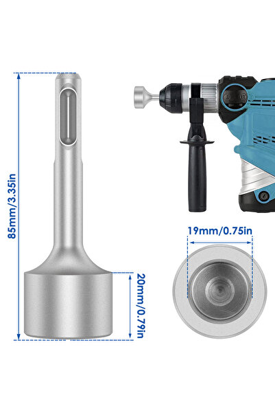 Choice1 19mm SDS Plus Bits Ground Rod Driver 19/21/25/29/35mm Steel Ground Ro...