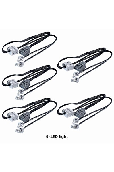 Choice3 5 قطع (1/2/5/10 قطع) جديدة من قطع غيار MOC Power Functions، كابل إضاء...