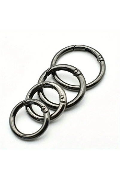 Choice1 38 مم---5 قطع من المعدن الرمادي 5 قطع من حلقات المفاتيح المعدنية الدا...