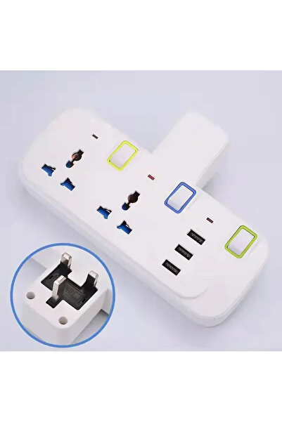 Choice3 Z3U-UK Plug UK EU US Plug Multicontact Electrical Sket with 3 USB Por...