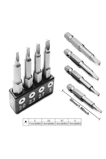 Choice6 مجموعة مفكات براغي مثلثة الشكل (4 قطع) - (4-13 قطعة) بأشكال خاصة: 50 ...