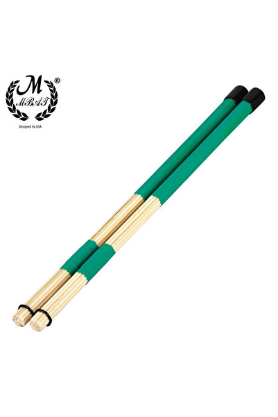 Choice3 فرشاة طبل من الخيزران الأخضر M MBAT، زوج واحد، 40 سم، عالية الجودة، ل...