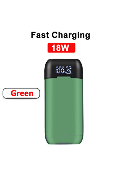 Choice3 18W Green LED 18650 Battery Charger Case DIY Power Bank Box Portable ...