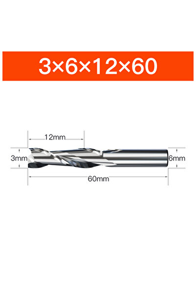 Choice16 2011091156 HUHAO 4 6 8 20mm HRC65 قاطع تفريز HSS M2 طرفي كربيد ذو شف...