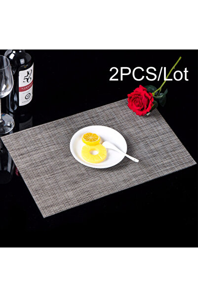 Choice4 30x45CM gray Europe Style Table Placemat Waterproof Decoration Mat He...