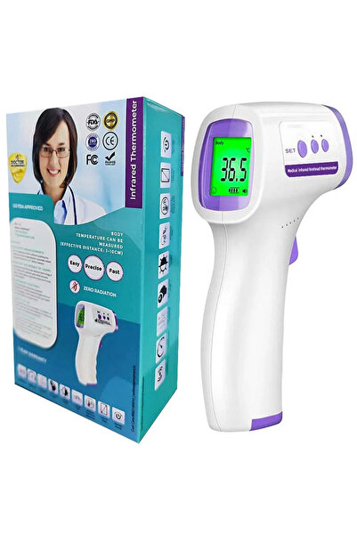 Choice1 مقياس حرارة رقمي بالأشعة تحت الحمراء عادي لقياس حرارة الجبهة، بدون تل...