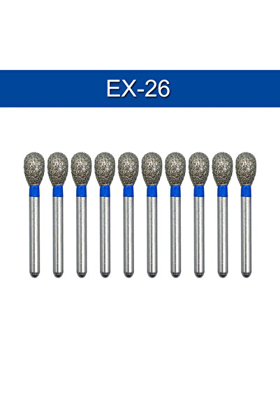 Choice27 10pcs EX-26 10pcs Tomenty Dental Diamond Bur FG Drills Dia 1.6mm den...