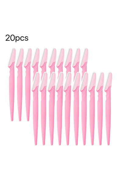 Choice3 20 قطعة من شفرات تشذيب الحواجب، ماكينة حلاقة محمولة للوجه، لإزالة شعر...