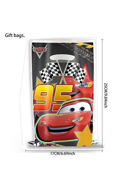 Choice حقيبة هدايا مكونة من 10 قطع، هدايا لحفلات بطابع سيارات، أساور لايتنينغ...