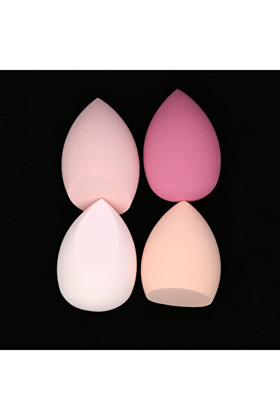 choice2 إسفنجة مكياج وردية اللون - 4 قطع/ حقيبة ، إسفنجة بودرة، مناسبة للاستخ...