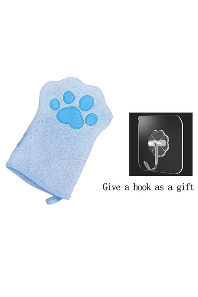 Choice1 قفازات استحمام سريعة الجفاف للكلاب، متعددة الألوان، ناعمة وماصة، بنقش...