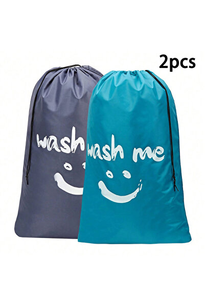 Choice6 حقيبتان كبيرتان لغسيل الملابس للسفر، حقيبة غسيل قابلة للطي، مزودة برب...