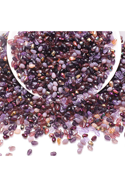 Choice12 4x6mm 100pcs PURPLE 50-100Pcs/Lot 3x5 4x6 6x8 Tear Drop Pendant Mixe...