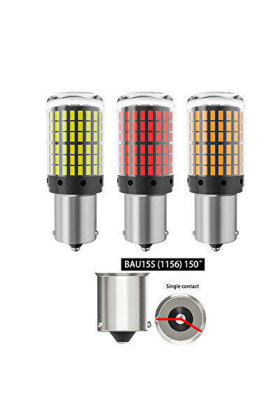 Choice3 مصباح سيارة أصفر فائق السطوع من أوبرا، قطعتان، موديل 1156 BAU15S PY21...