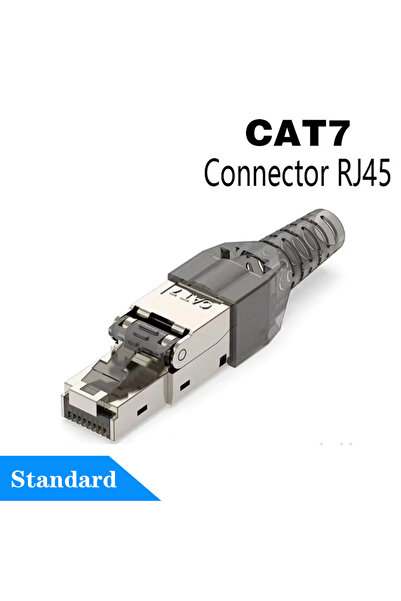 Choice1 CAT7 Connector RJ45 Cat8 Cat7 Cat6A Connectors Metal Tool Free Easy T...
