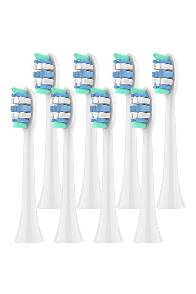 Choice1 رؤوس فرشاة بديلة بيضاء - 8 قطع، 4، 8، 12، 20 قطعة، متوافقة مع فرشاة ا...