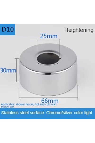 Choice11 D10 2pcs Water Pipe Connector 1/2"3/4" Stainless Steel Faucet Decora...