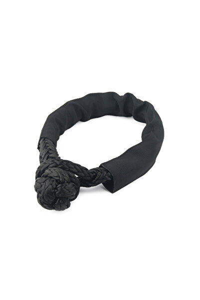 Choice4 Black Rope 55000lbs Winch Rope Synthetic Soft Shackle+Recovery Ring S...