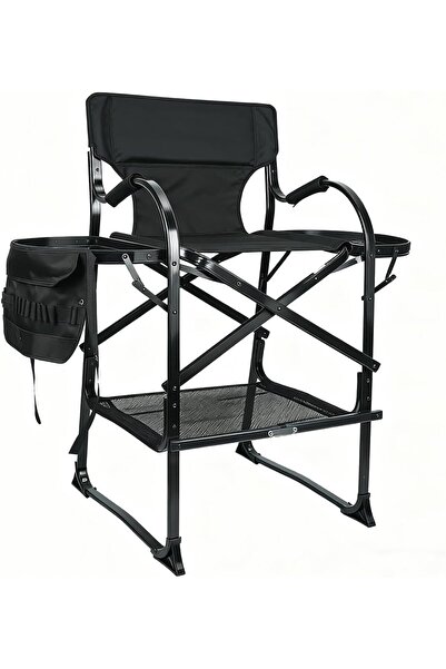 Meishida Lightweight alloy Folding Directors Chair, Portable and Sturdy Makeu...