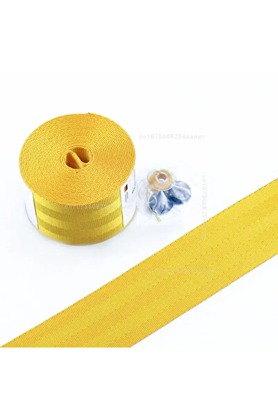 Choice10 حزام أمان سيارة عالمي أصفر اللون، حزام حضن، مصنوع من بوليستر عالي ال...