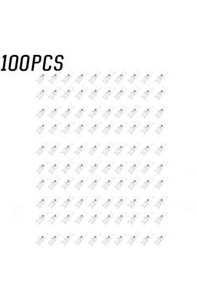 Choice3 100 قطعة من مشابك بلاستيكية شفافة صغيرة زنبركية مقاس 35 مم، تُستخدم ل...