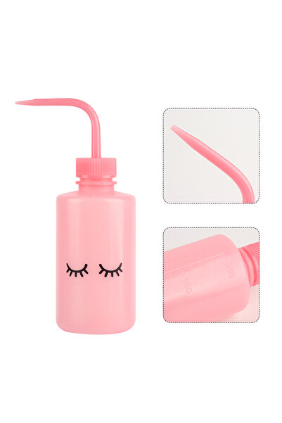 Choice3 Pink 250ml Lash Logo Falsh Eyelash Cleaning Bottle Curved Spout Clean...