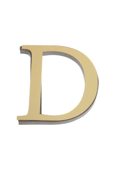 Choice4 ملصق حائط ثلاثي الأبعاد عاكس ذهبي اللون من أكريليك، مقاس 10 سم، يحتوي...