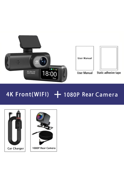 Choice3 كاميرا CT05-1080P الخلفية للسيارة بدقة 4K (3840*2160 بكسل) مع نظام تح...