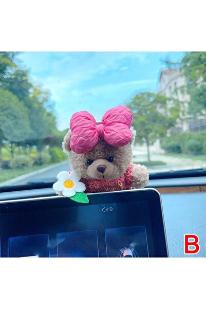 Choice3 B Car Decoration Interior Decoration Bear Screen Ornaments Plush Cart...