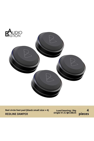 choice2 وسادات أوديو باستيون السوداء الصغيرة المضادة للاهتزاز للسماعات/مضخم ا...