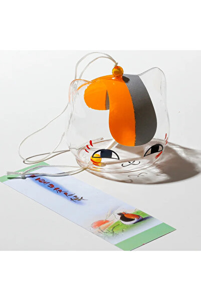 choice2 جرس رياح زجاجي شفاف على شكل قطة مادارا، على شكل قنديل بحر، مستوحى من ...