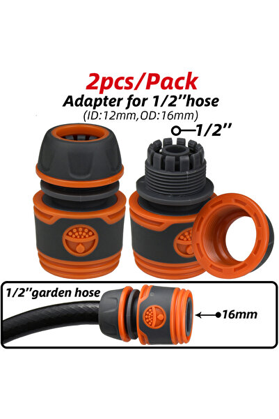 choice2 B-1I2-inch-2pcs KESLA 2pcs 1/2" 3/4" Garden Hose Adapter 16mm Quick C...