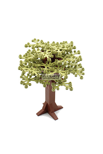 Choice5 مجموعة مكعبات بناء مارومين زيتونية اللون مكونة من 58 قطعة، تمثل أشجار...