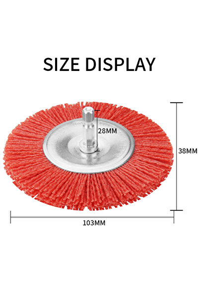 Choice5 فرشاة سلكية كاشطة دوارة من النايلون على شكل حرف T مقاس 4 بوصات من نوع...