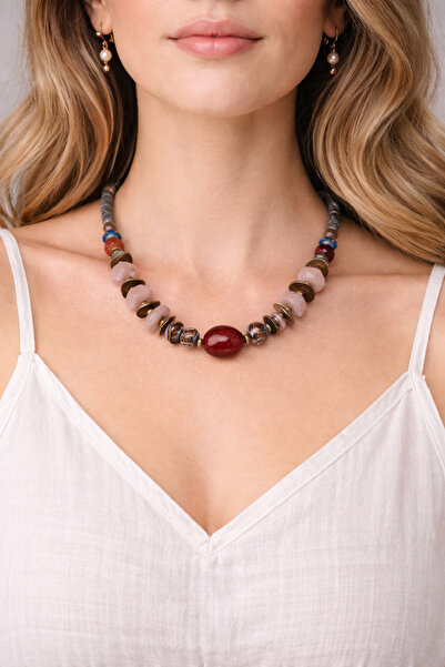 HER ŞEY NOTA www.herseynota.com قلادة كريمسون تيرا نوماد - قلادة بتصميم من ال...