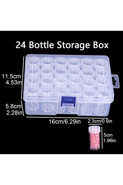 choice2 صندوق تخزين بلاستيكي بـ 24/38/48/60/80 خانة، قطعة واحدة، مناسب لصنع م...