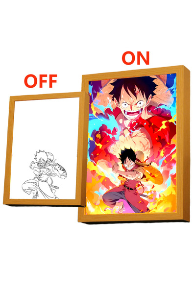 Choice6 قطعة USB مختارة 01 مجسم أنمي ون بيس، لوحة إضاءة، إطار صور، مصباح ليلي...