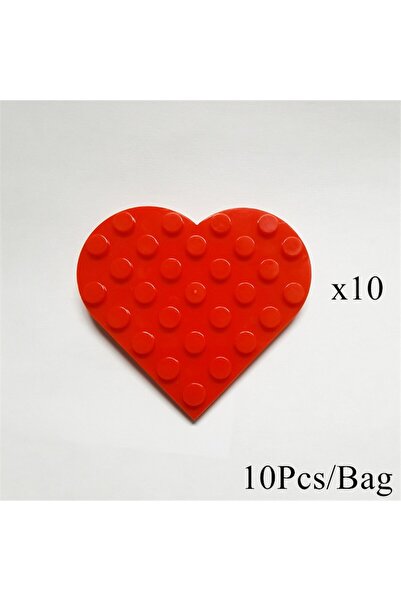 Choice Red-Big 10pcs Classic Building Blocks Accessories Loving Heart, Thanks...