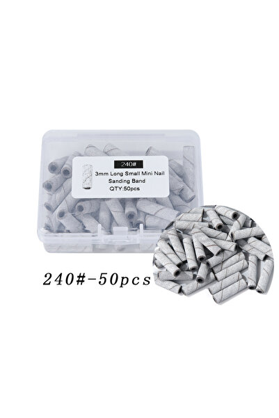 Choice4 240 قطعة، 50 قطعة، شرائط صنفرة صغيرة بتصميم زيبرا بطول 3 مم، رؤوس مثق...