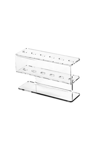 Choice3 رف تخزين ملاقط شفاف بستة ثقوب، منظم أدوات تطعيم الرموش من أكريليك، مو...